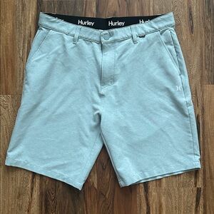 Men's Hurley 4-Way Stretch Walking Shorts Size 34 Green